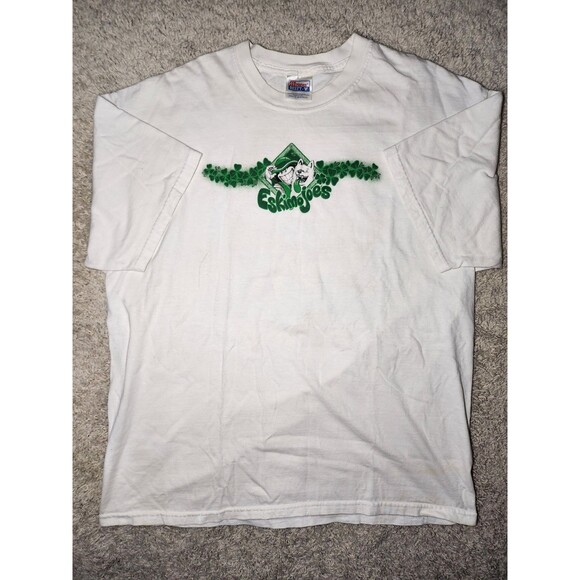 Eskimo Joe's St Patrick's Day y2k Graphic 2002 Men's T Shirt Size XL White - Picture 2 of 4